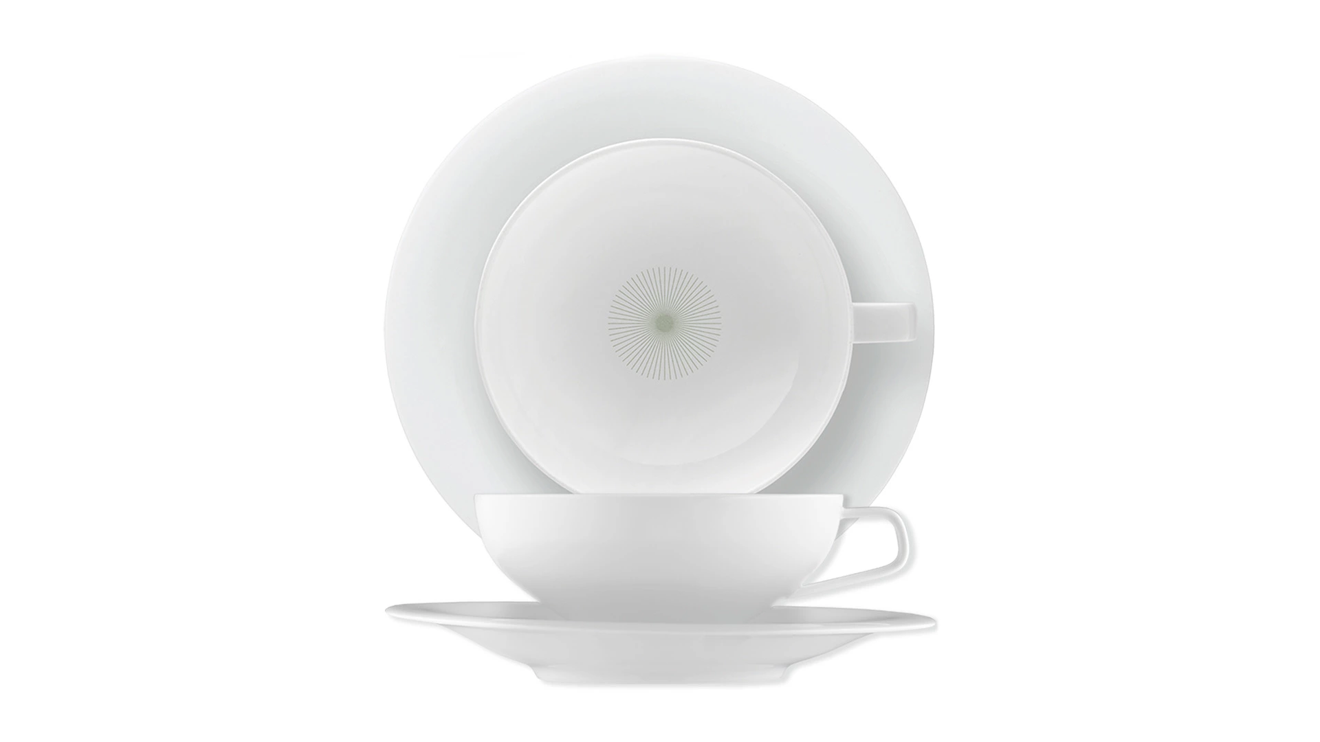Чашка чайная с блюдцем Furstenberg Флюен Идеальные линии 200 мл