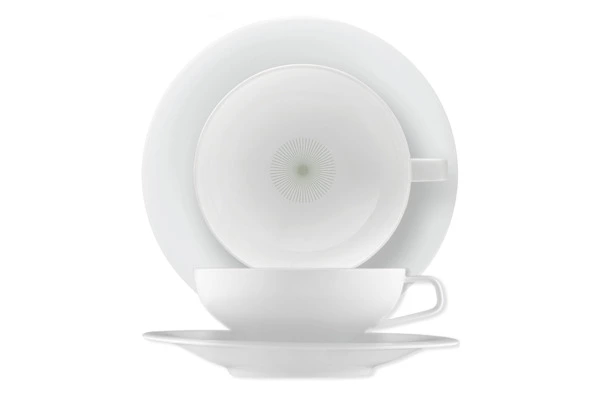 Чашка чайная с блюдцем Furstenberg Флюен Идеальные линии 200 мл
