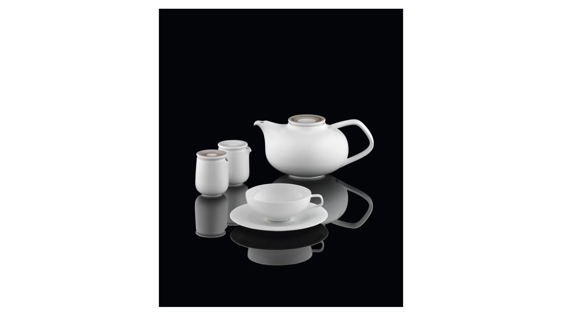 Чашка чайная с блюдцем Furstenberg Флюен Идеальные линии 200 мл