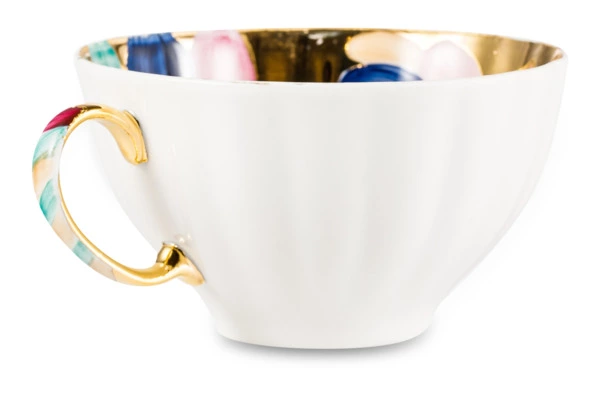 Сервиз чайный Дулевский фарфоровый завод Белый лебедь Поздний вечер на 6 персон 15 предметов, фарфор