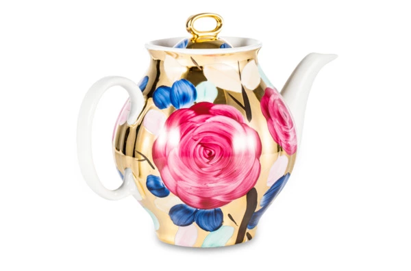 Сервиз чайный Дулевский фарфоровый завод Белый лебедь Поздний вечер на 6 персон 15 предметов, фарфор