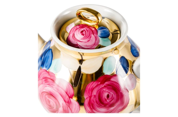 Сервиз чайный Дулевский фарфоровый завод Белый лебедь Поздний вечер на 6 персон 15 предметов, фарфор