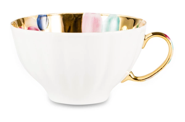 Сервиз чайный Дулевский фарфоровый завод Белый лебедь Поздний вечер на 6 персон 15 предметов, фарфор