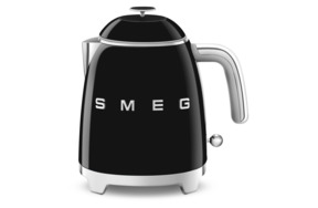 Чайник мини электрический Smeg 800 мл, черный, KLF05BLEU