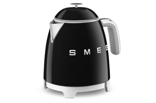 Чайник мини электрический Smeg 800 мл, черный, KLF05BLEU
