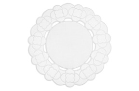 Плейсмат Truffle Bee Flower market d39 см, хлопок, белый