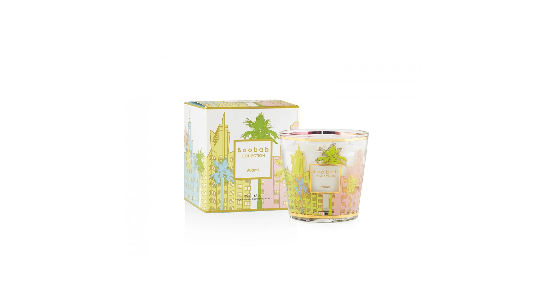 Свеча ароматическая Baobab Collection My first Baobab Max one Miami 190 гр