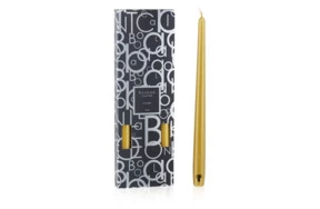 Свеча ароматическая для держателя Baobab Collection Twins 4 шт, золотые, воск