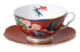 Чашка чайная с блюдцем Wedgwood Пионы 320 мл, фарфор, красная