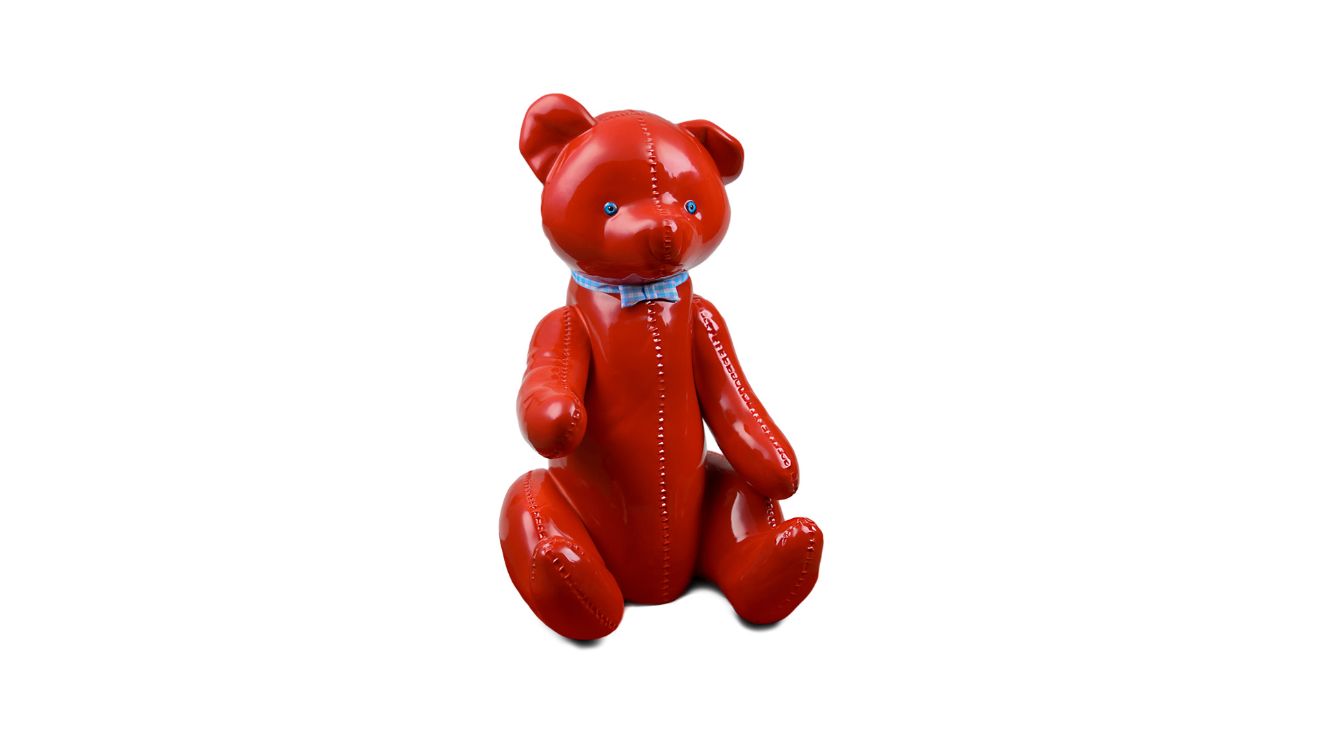 Скульптура Rupor Медведь1959 год 36 см, фарфор твердый, красный