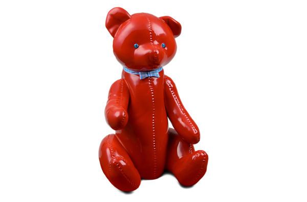 Скульптура Rupor Медведь1959 год 36 см, фарфор твердый, красный