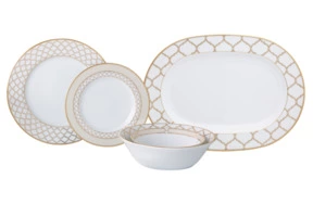 Сервиз столовый Noritake Царский Дворец, золотой кант на 6 персон 20 предметов