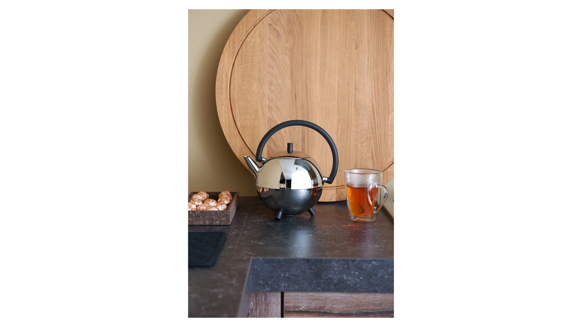 Чайник заварочный Bredemeijer Saturn 1,2, сталь с двойными стенками, хром