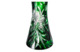 Ваза для цветов ГХЗ Падающие лепестки 33 см, хрусталь, зеленая
