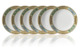 Набор тарелок суповых Rosenthal Versace Барокко Мозаик 22 см, 6 шт, фарфор