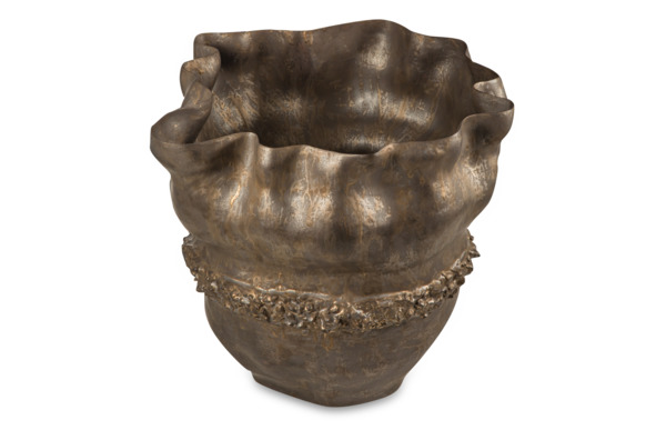 Ваза Levadnaja Ceramics Тишина 33 см, бронзовая