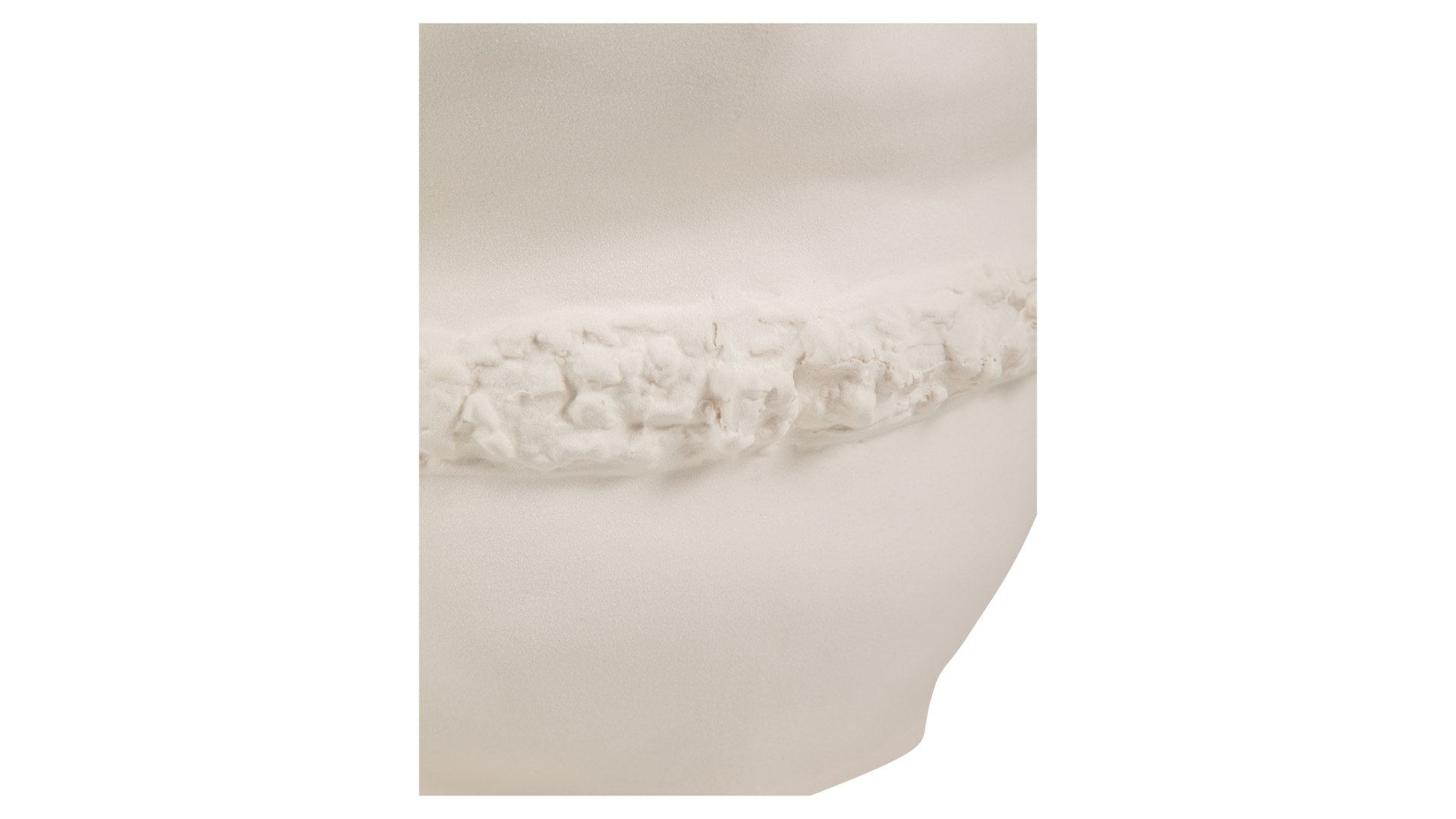 Ваза Levadnaja Ceramics Тишина 33 см, белая