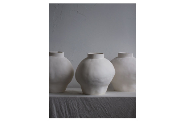 Ваза Levadnaja Ceramics Деметра 32 см, фаянс, белый