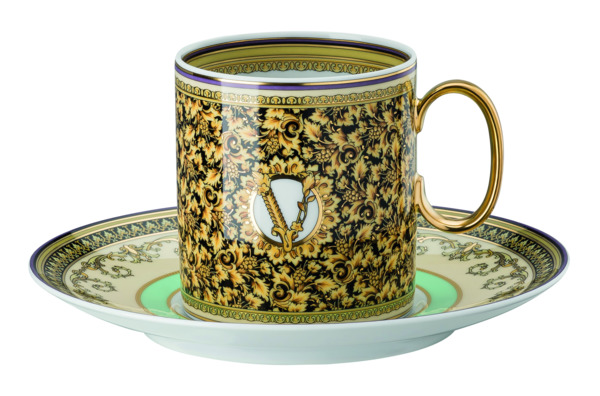 Чашка чайная с блюдцем Rosenthal Versace Барокко Мозаик 230 мл, фарфор