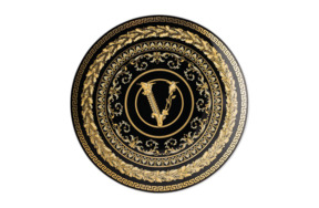 Тарелка десертная Rosenthal Versace Virtus Gala 17 см, черная, фарфор