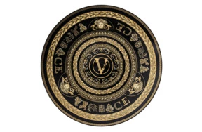 Тарелка подстановочная Rosenthal Versace Virtus Gala 33 см, черная, фарфор