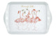 Набор из 2 кружек 180 мл на подносе Pimpernel Забавная фауна Рождество Фламинго 21х14 см