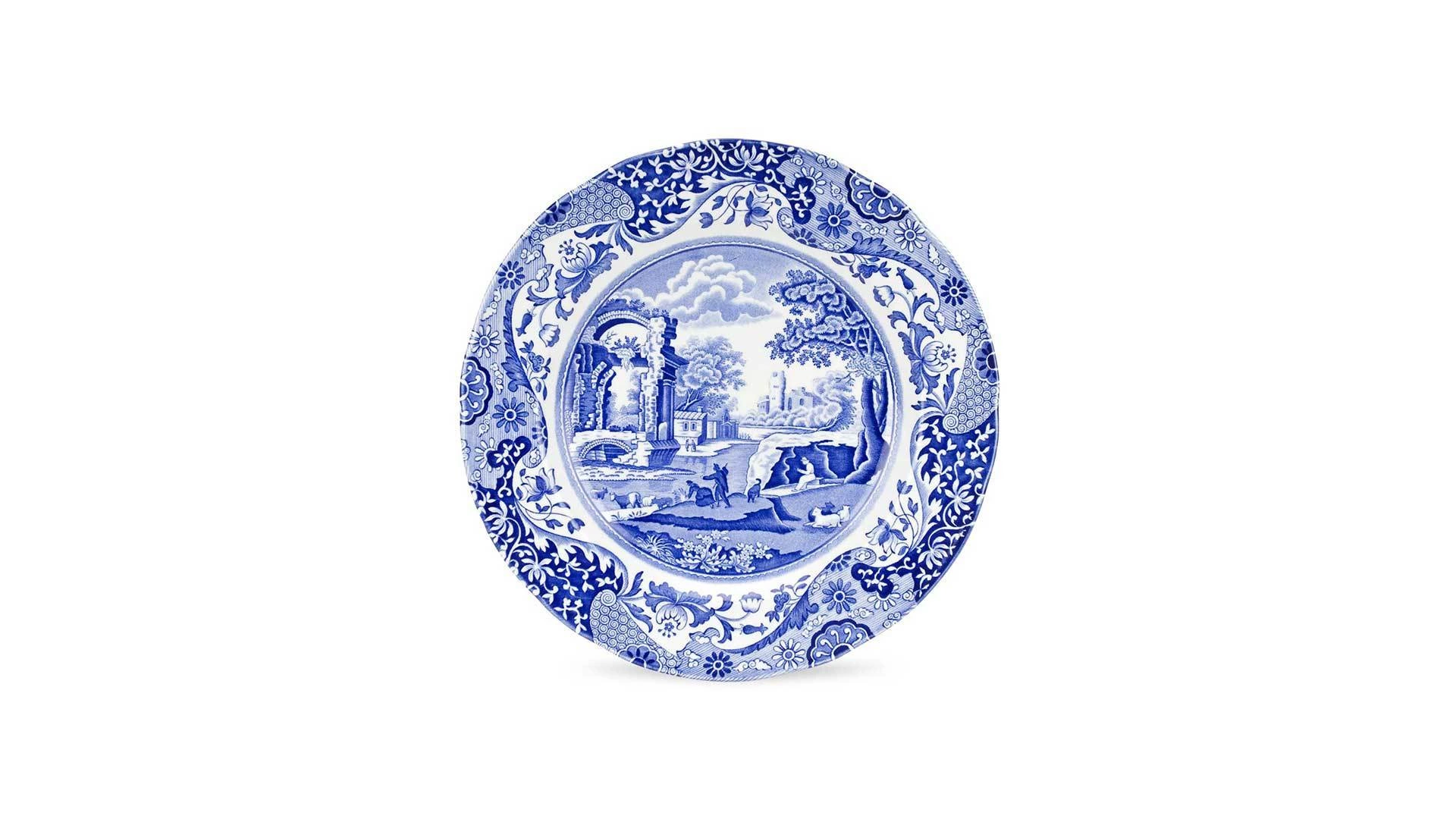 Сервиз чайно-столовый Spode Голубая Италия на 4 персоны 12 предметов, фаянс, п/к