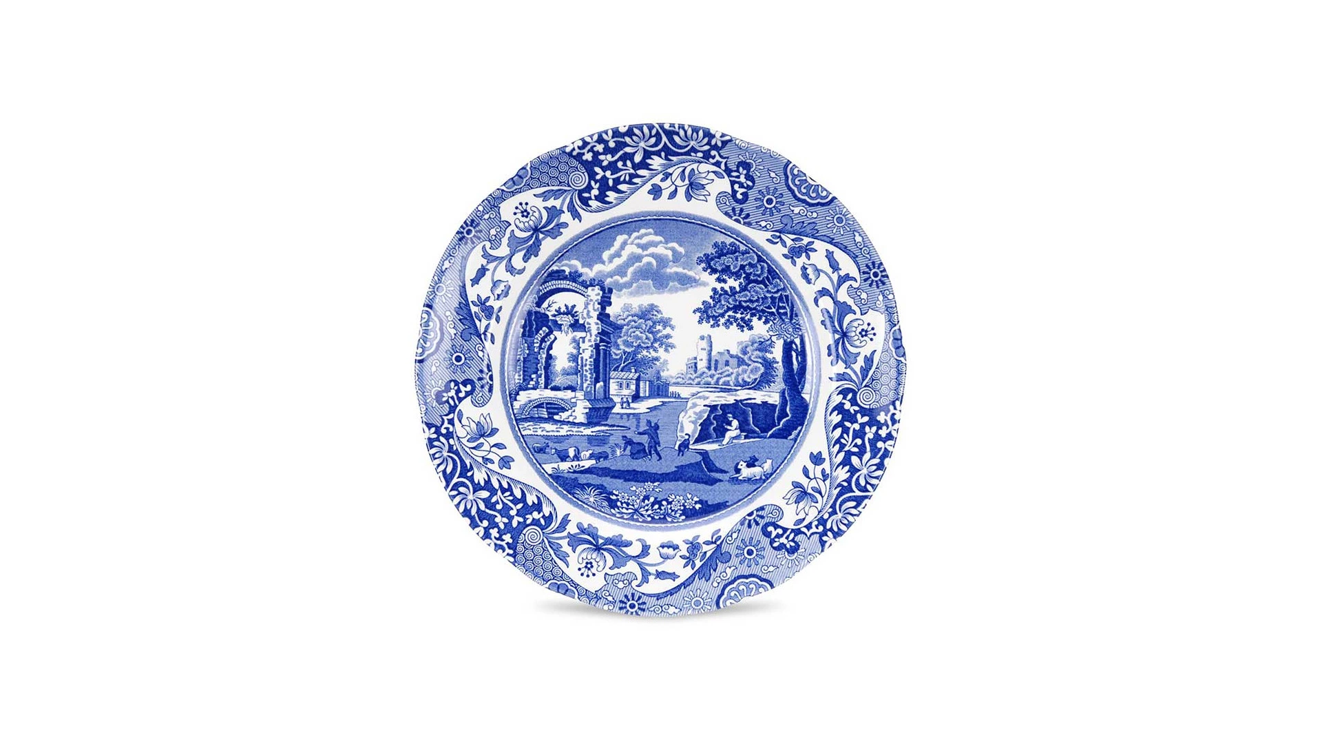Сервиз чайно-столовый Spode Голубая Италия на 4 персоны 12 предметов, фаянс, п/к