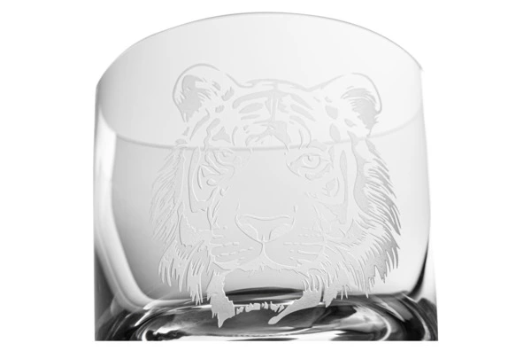 Набор стаканов для виски Moser Виски сет Тигр 370 мл, 2 шт, п/к