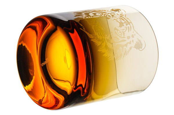Набор стаканов для виски Moser Виски сет Тигр 370 мл, 2 шт, топаз, п/к