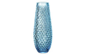 Ваза для цветов ГХЗ Капля, хрусталь, бирюзовая