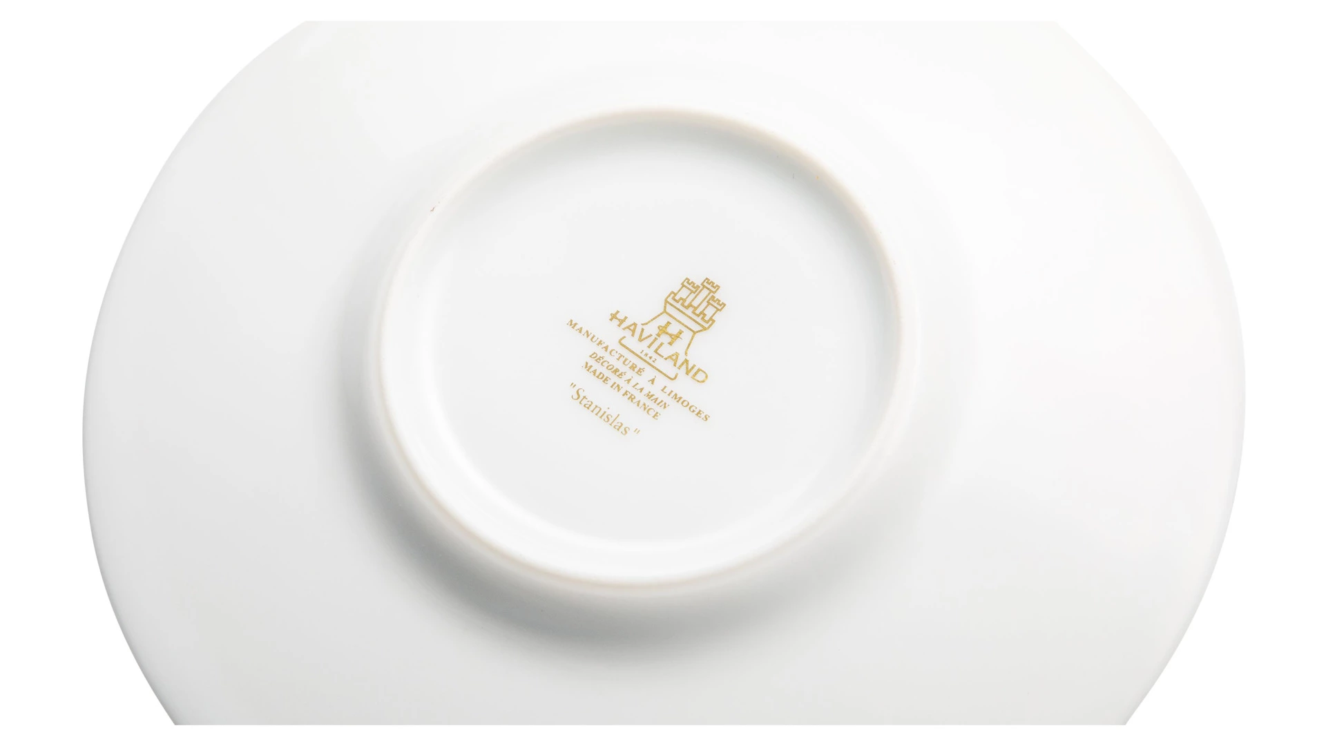 Тарелка пирожковая Haviland Станислас 16 см, золотистый декор