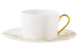 Набор чашек чайных с блюдцами Haviland Станислас, 4 шт, золотистый декор