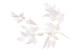 Украшение декоративное Goodwill Ветка с листьями 100 см, серебристое