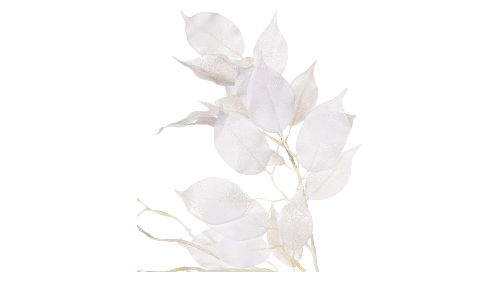 Украшение декоративное Goodwill Ветка с листьями 100 см, серебристое