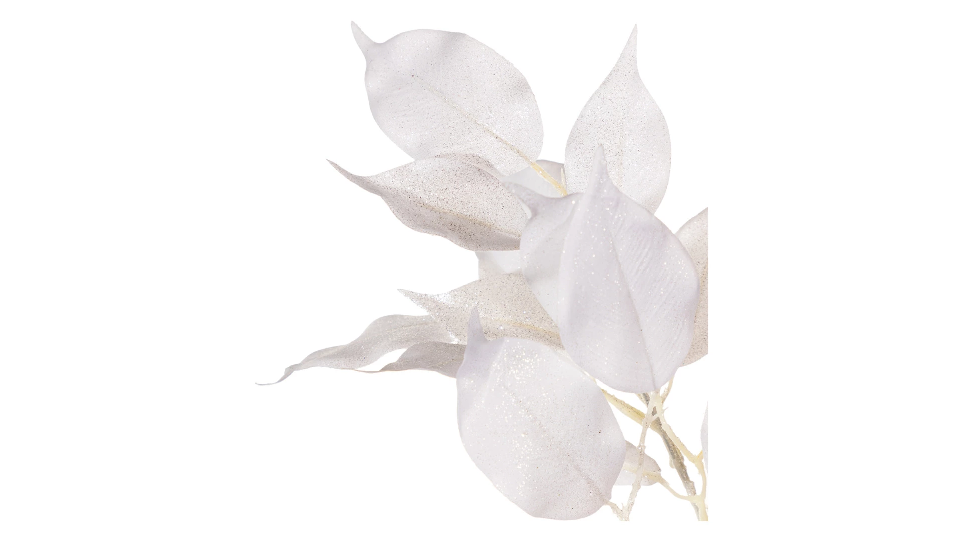 Украшение декоративное Goodwill Ветка с листьями 100 см, серебристое