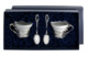 Набор чайный в футляре АргентА Константин Великий 133,95 г, 4 предмета, серебро 925