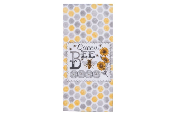 Полотенце кухонное Kay Dee Designs Пчелы. Королева 40х66 см, двустороннее, хлопок