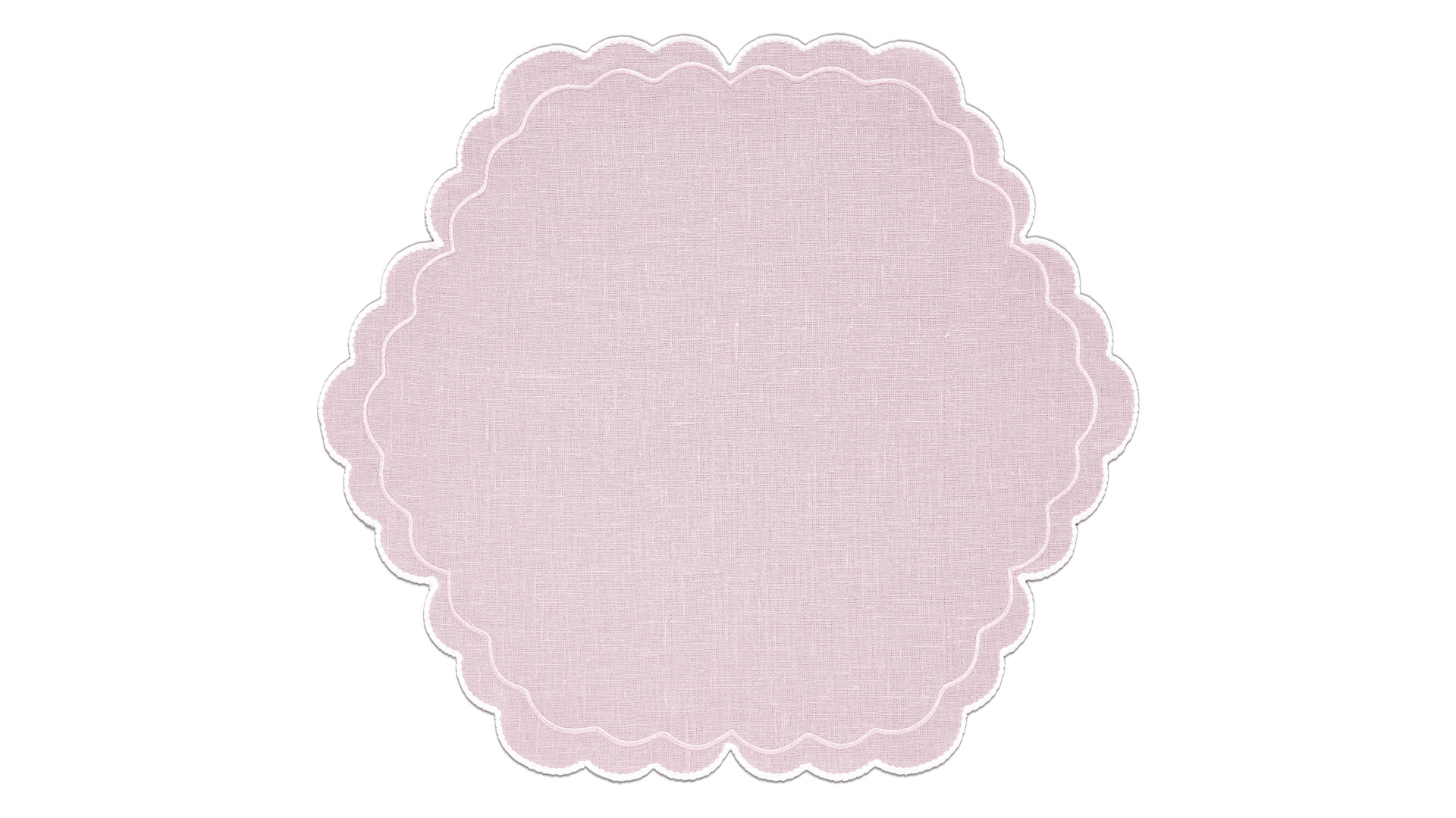 Салфетка Truffle Bee Oyster d43 см, лен, розовый