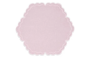 Салфетка Truffle Bee Oyster d43 см, лен, розовый