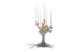 Канделябр Lladro 34х40 см, фарфор, белый с золотом