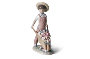 Фигурка Lladro Тележка цветов 14х23 см, фарфор