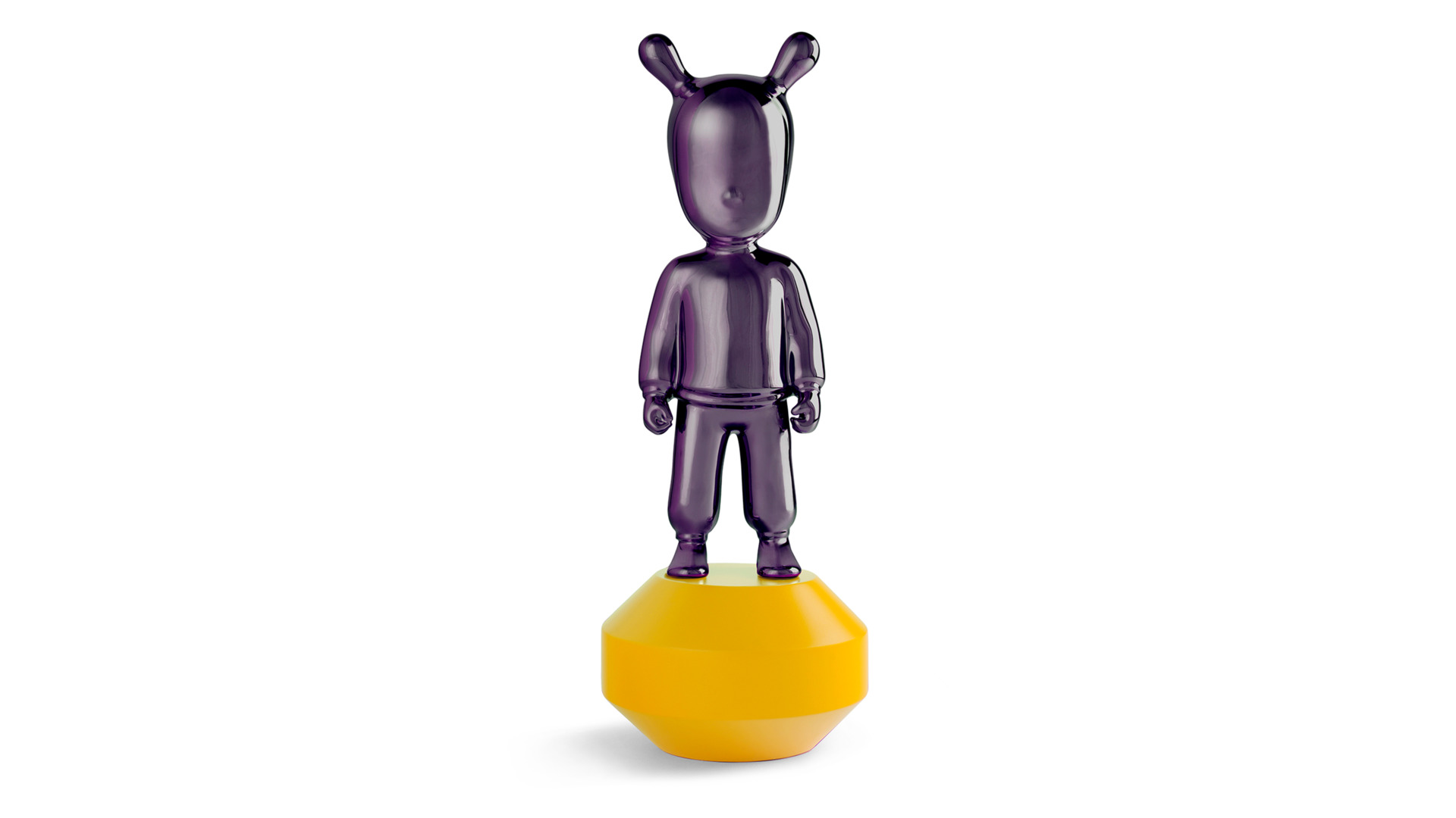 Фигурка Lladro Гость пурпурный на желтом 11х30 см, фарфор