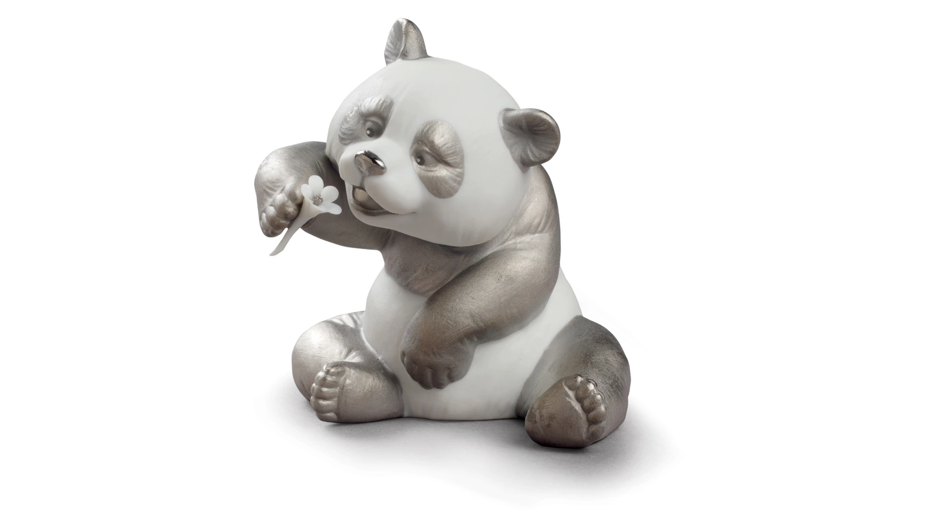 Фигурка Lladro Панда 8х9 см, фарфор