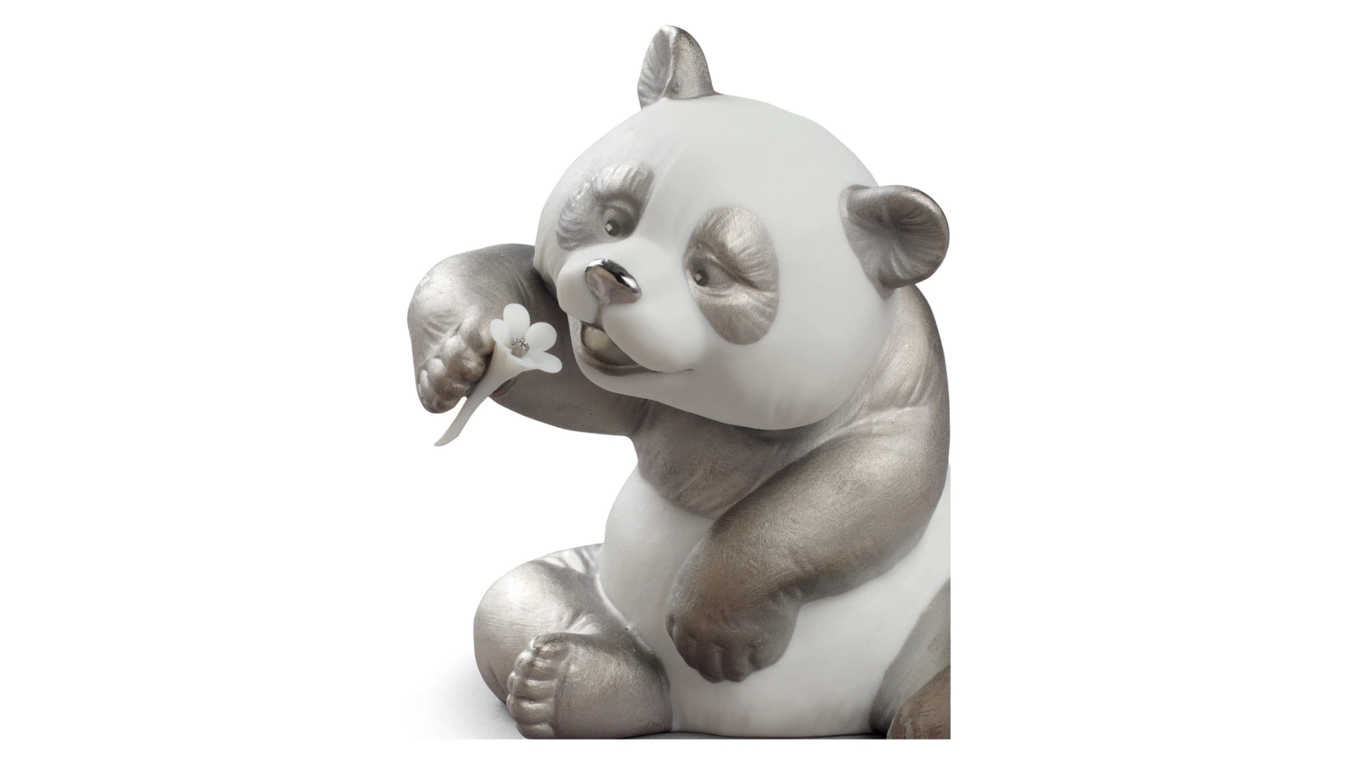 Фигурка Lladro Панда 8х9 см, фарфор