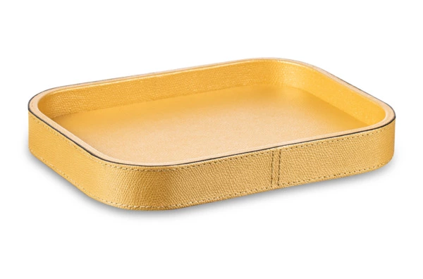 Поднос прямоугольный Giobagnara Поло 23,5х17 см, золотистый