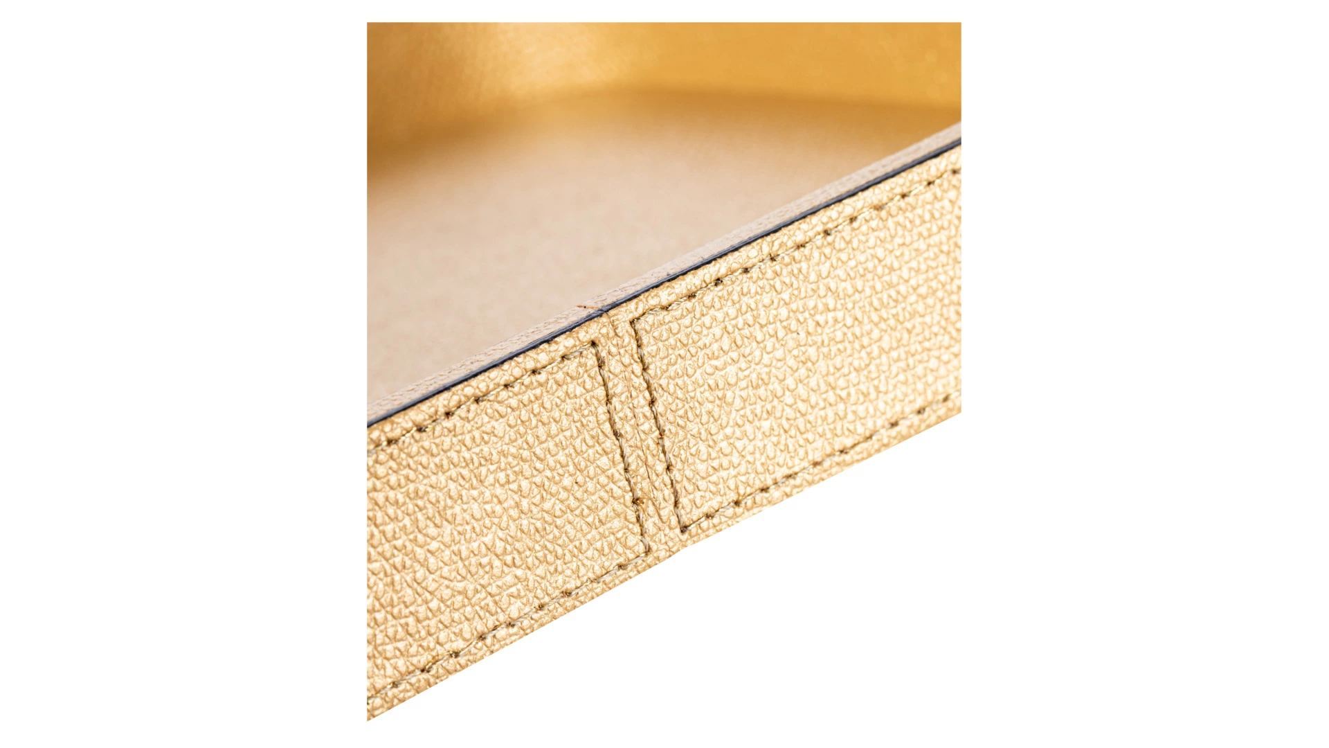 Поднос прямоугольный Giobagnara Поло 23,5х17 см, золотистый