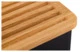 Хлебница с крышкой-доской Legnoart Crispy 40х20,5х17,5 см, крышка из дуба, металл, черная