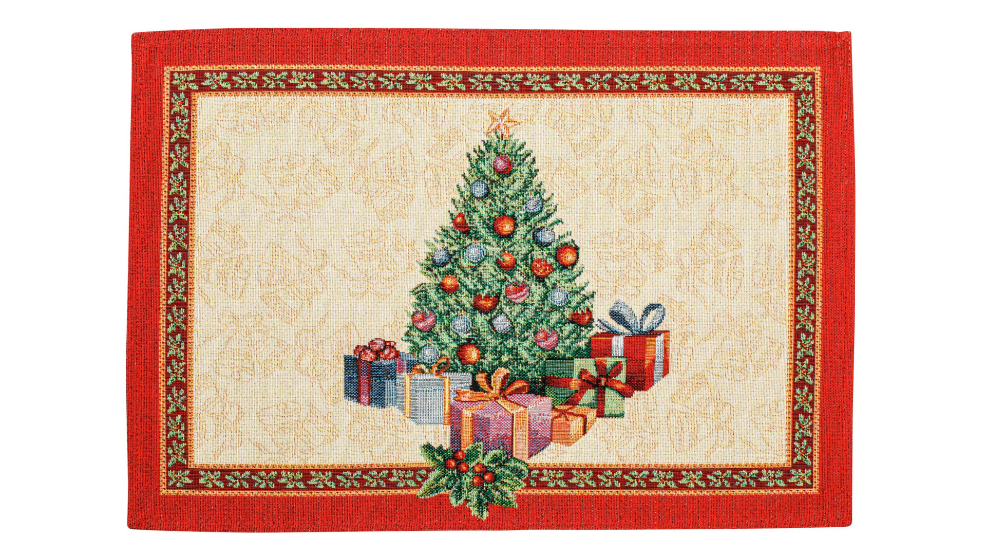 Салфетка декоративная Eurotex Рождественские подарки 33х45 см