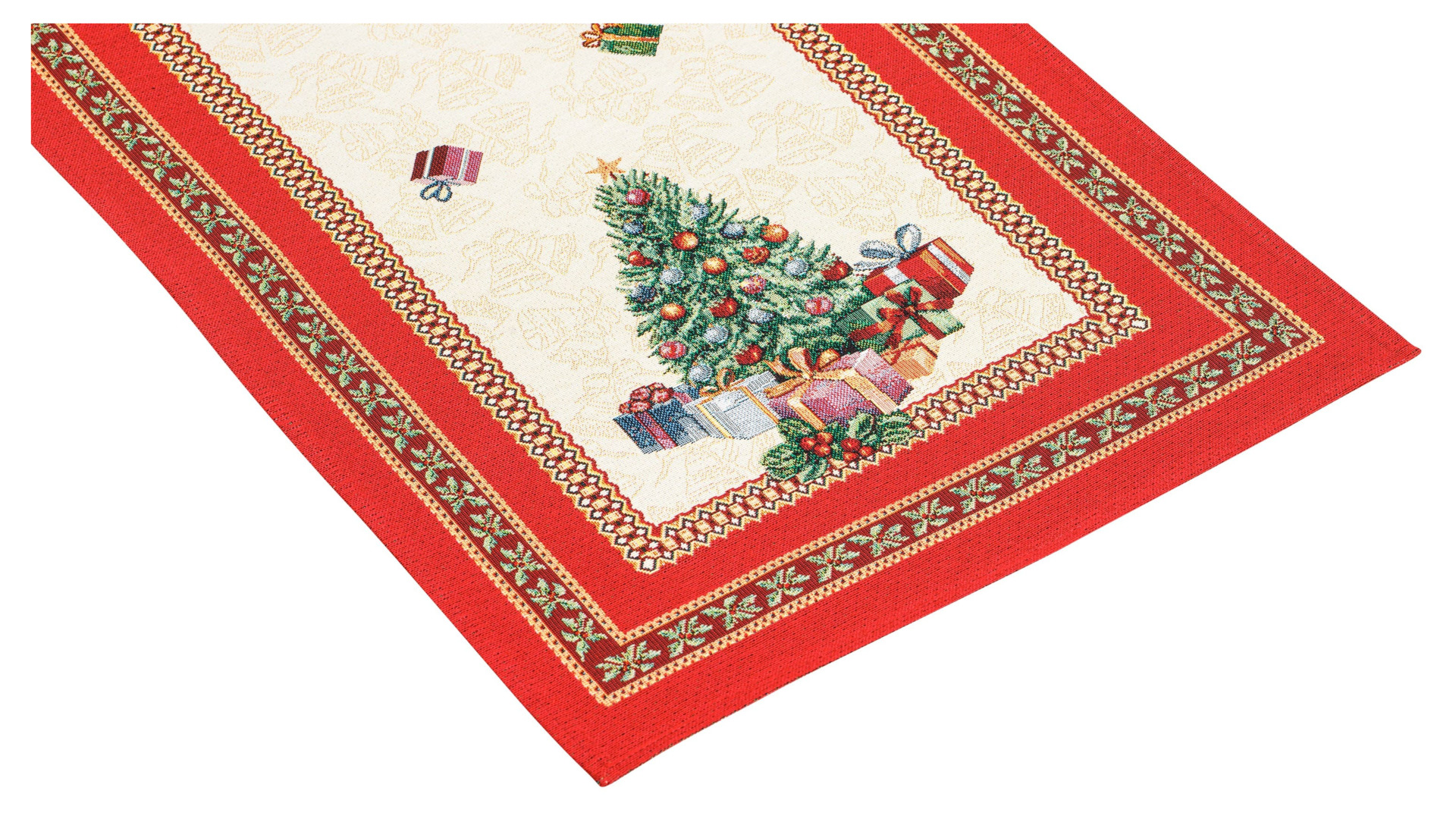Дорожка декоративная Eurotex Рождественские подарки 45х140 см